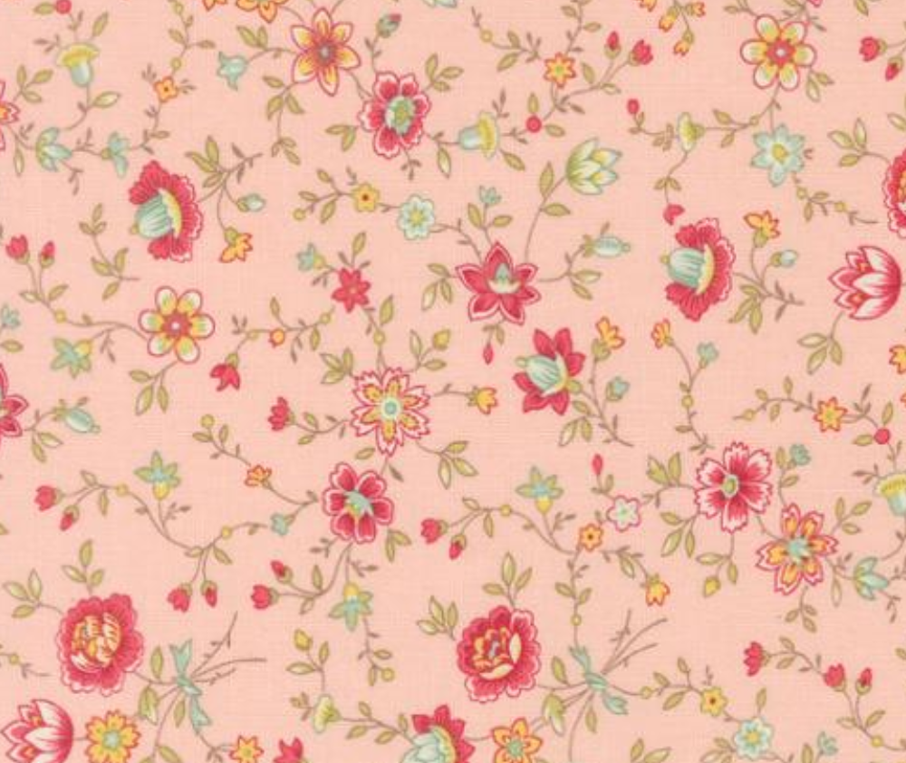 Lyda Rose Flower Vines Pink - 0.1m