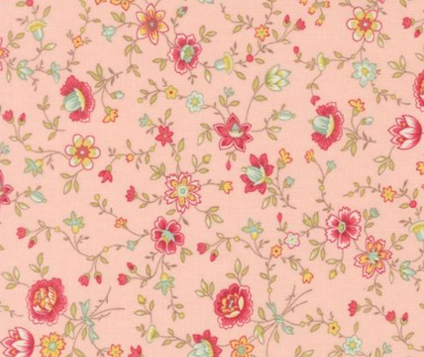 Lyda Rose Flower Vines Pink - 0.1m