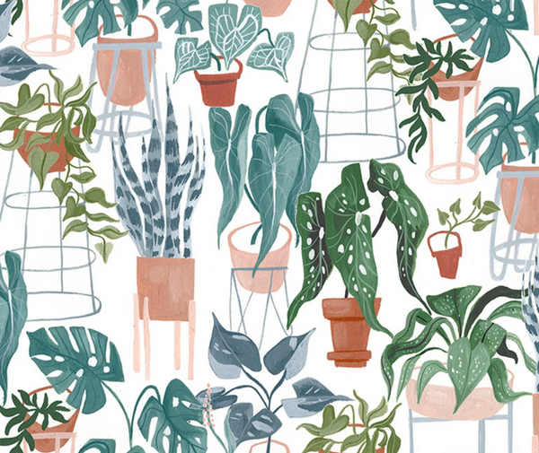 Fronds & Felines 100% Cotton Fabric