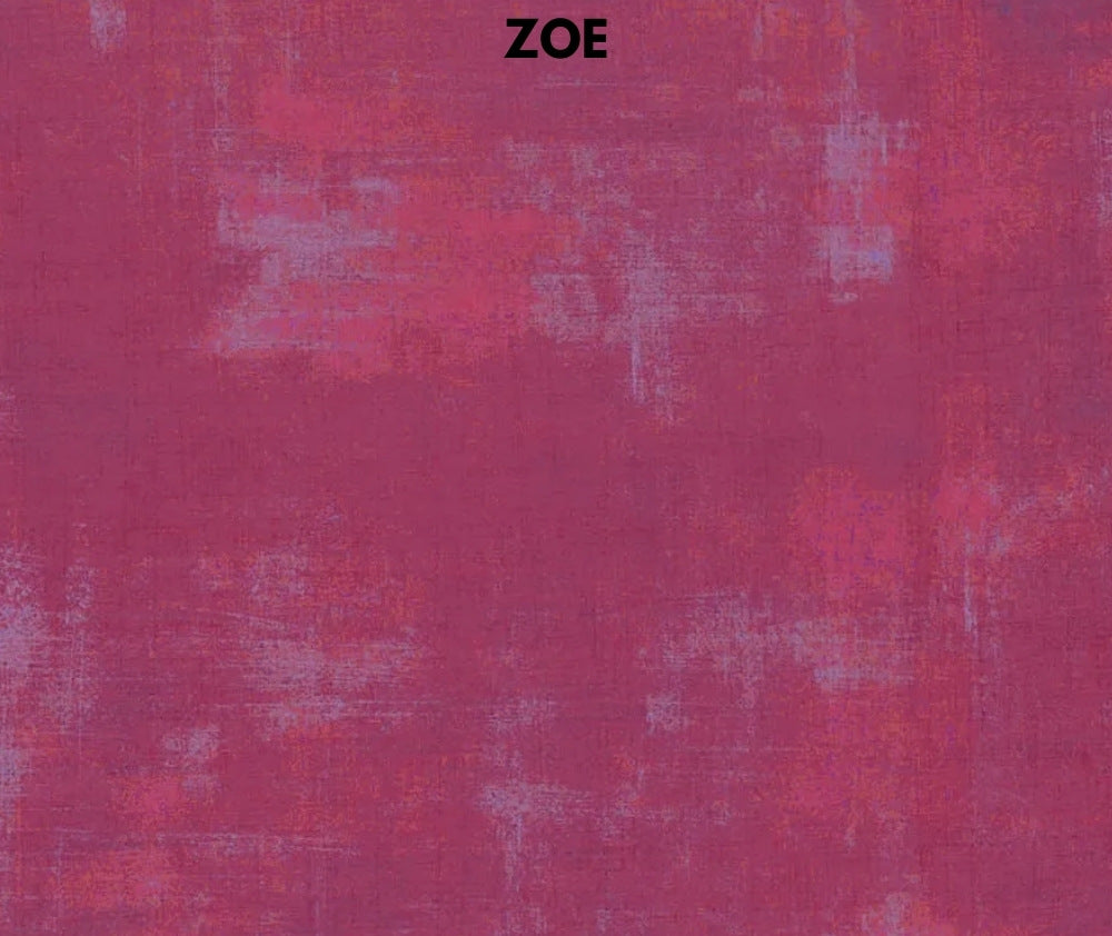 Grunge 100% Cotton Fabric - 60 Colours - 10cm Increments
