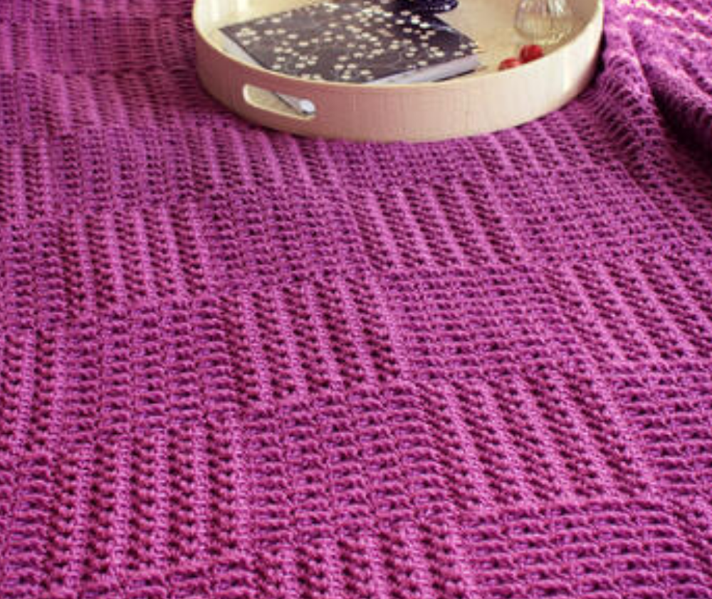 Holland Designs Crochet Pattern - Wild Orchid Throw