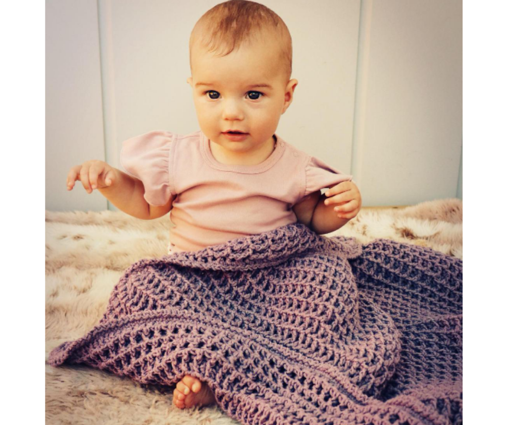 Holland Designs Crochet Pattern Reversible Waffle Blanket - HDP028