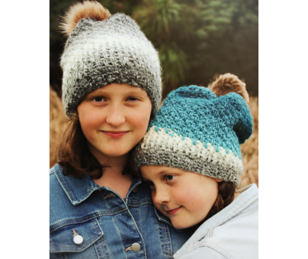 Holland Designs Crochet Pattern American Moss Beanie and Headwrap - HDP165