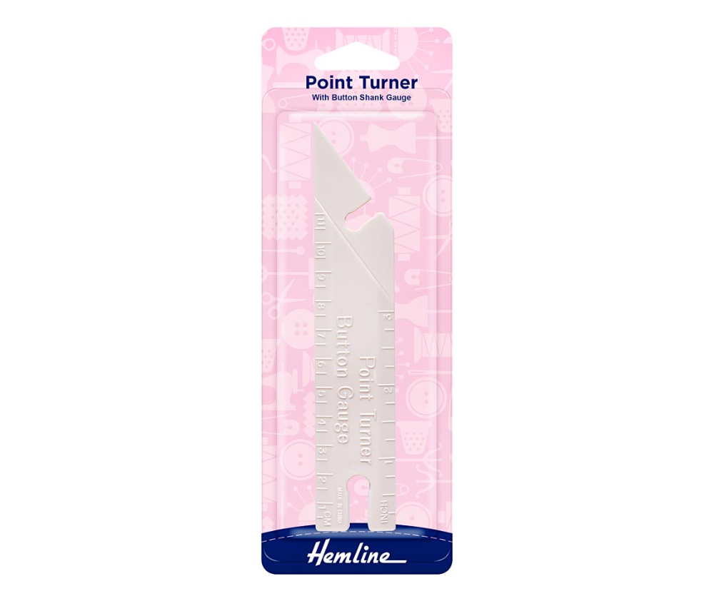 Hemline Point Turner With Button Shank Gauge