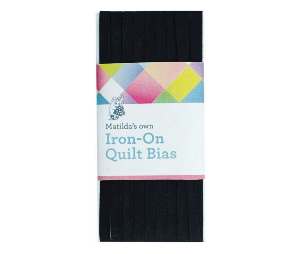 Iron On Bias Tape (Japan) (6mmx5m) - Black