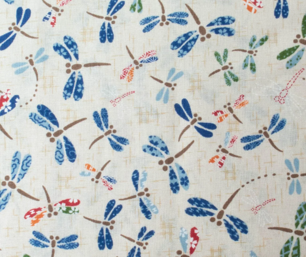 Japanese Dragonfly Cream 100% Cotton