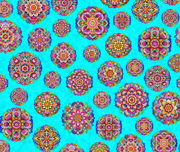 Jubilee Mandalas Turquoise  - 0.1m