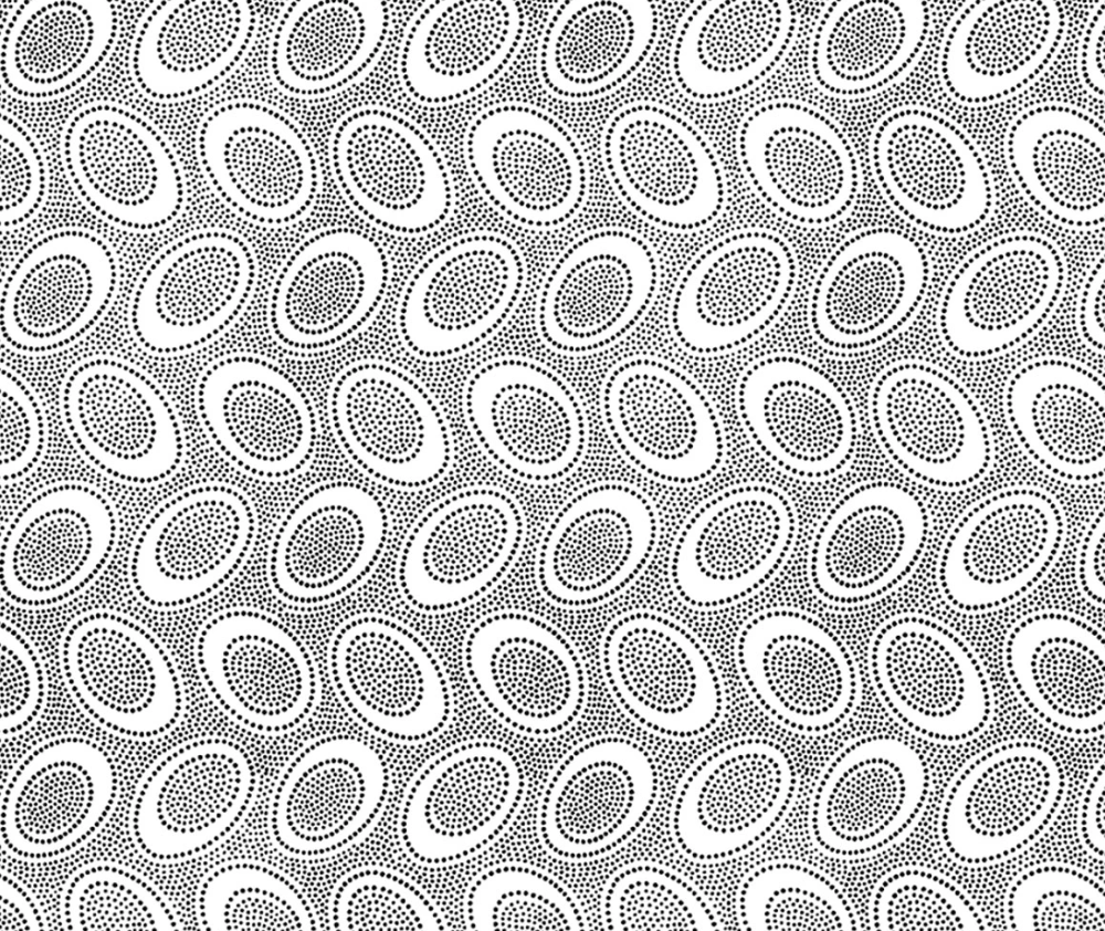 Kaffe Fassett Aboriginal Dot White - 0.1m