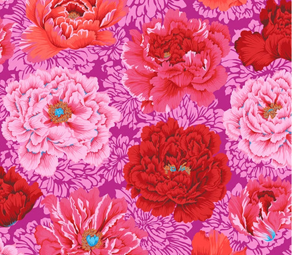 Kaffe Fassett Brocade Peony HOT PINK - 0.1m - PWPJ062.HOT