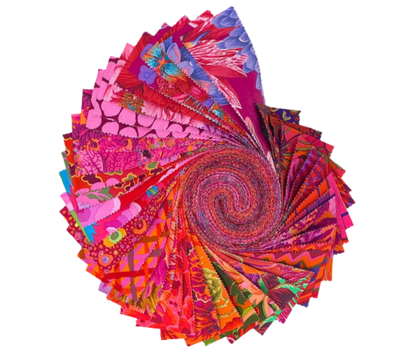 Kaffe Fassett Classics Plus Jelly Roll 2.5" x 40 Piece RUBY