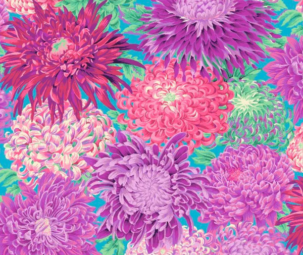 Kaffe Fassett Japanese Chrysanthemum Magenta - 0.1m