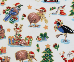 Kiwi Christmas Scenic 100% Cotton - 10cm Increments
