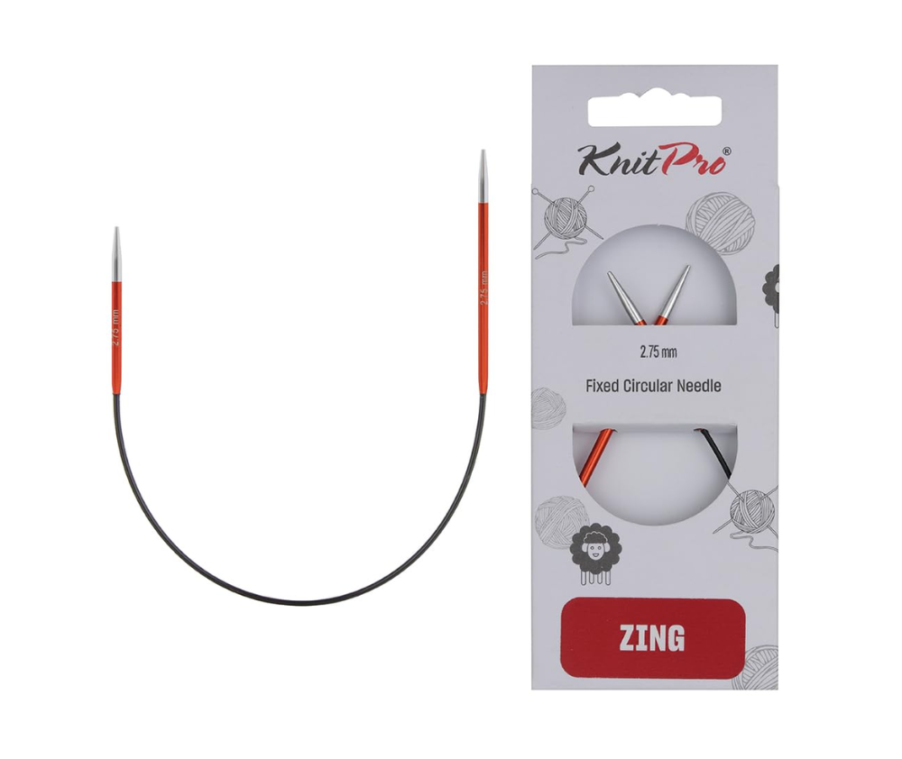 Knitpro Fixed Circular Needles – 25cm Asymmetrical