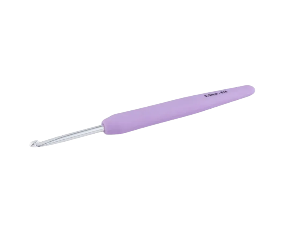 Knitpro Waves Soft Handle Aluminium Crochet Hooks - 19 Sizes Available