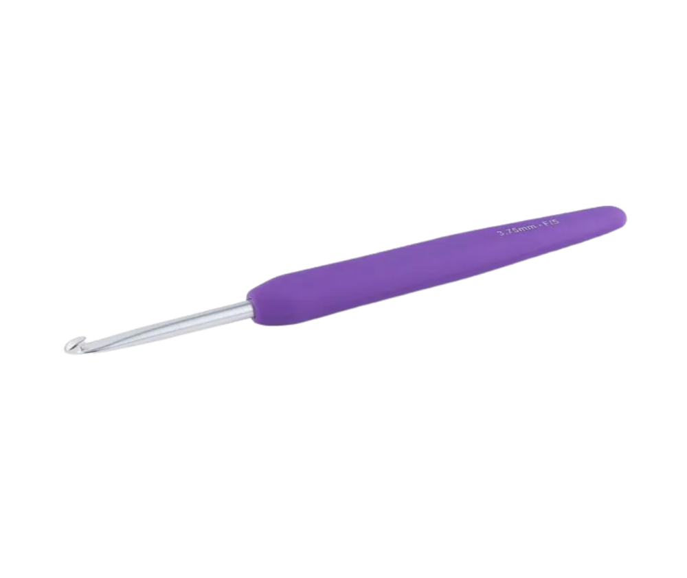 Knitpro Waves Soft Handle Aluminium Crochet Hooks - 19 Sizes Available
