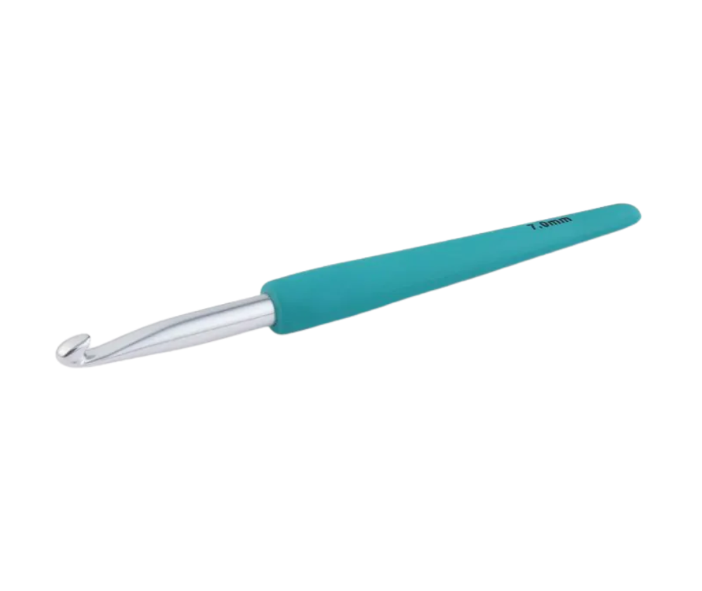 Knitpro Waves Soft Handle Aluminium Crochet Hooks - 19 Sizes Available