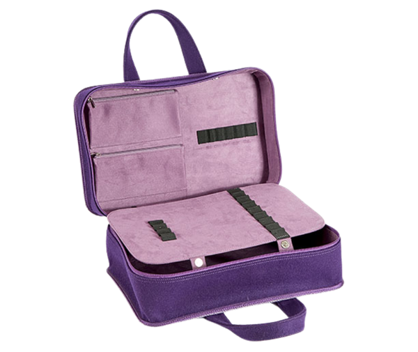 Knitpro Doctors Bag Purple Tweed & Felt - Large