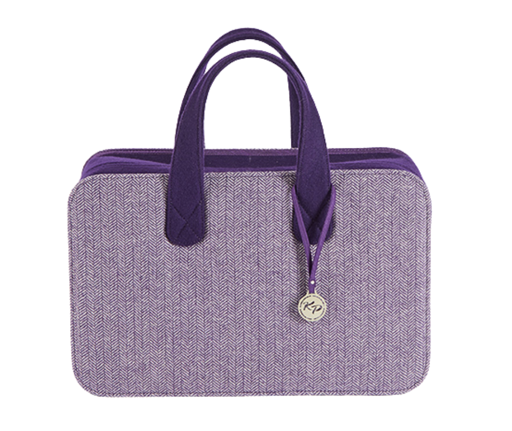 Knitpro Doctors Bag Purple Tweed & Felt - Large