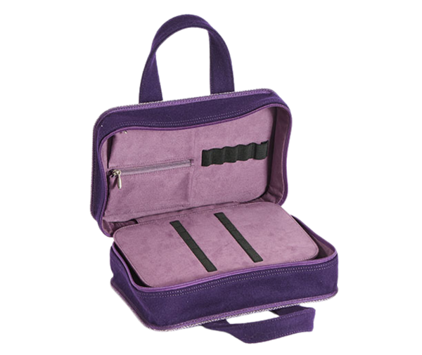Knitpro Doctors Bag Purple Tweed & Felt - Small