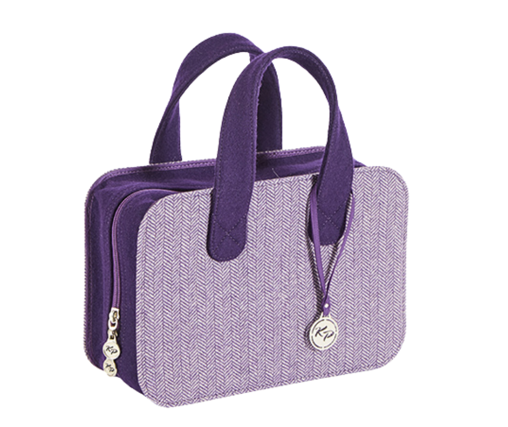 Knitpro Doctors Bag Purple Tweed & Felt - Small