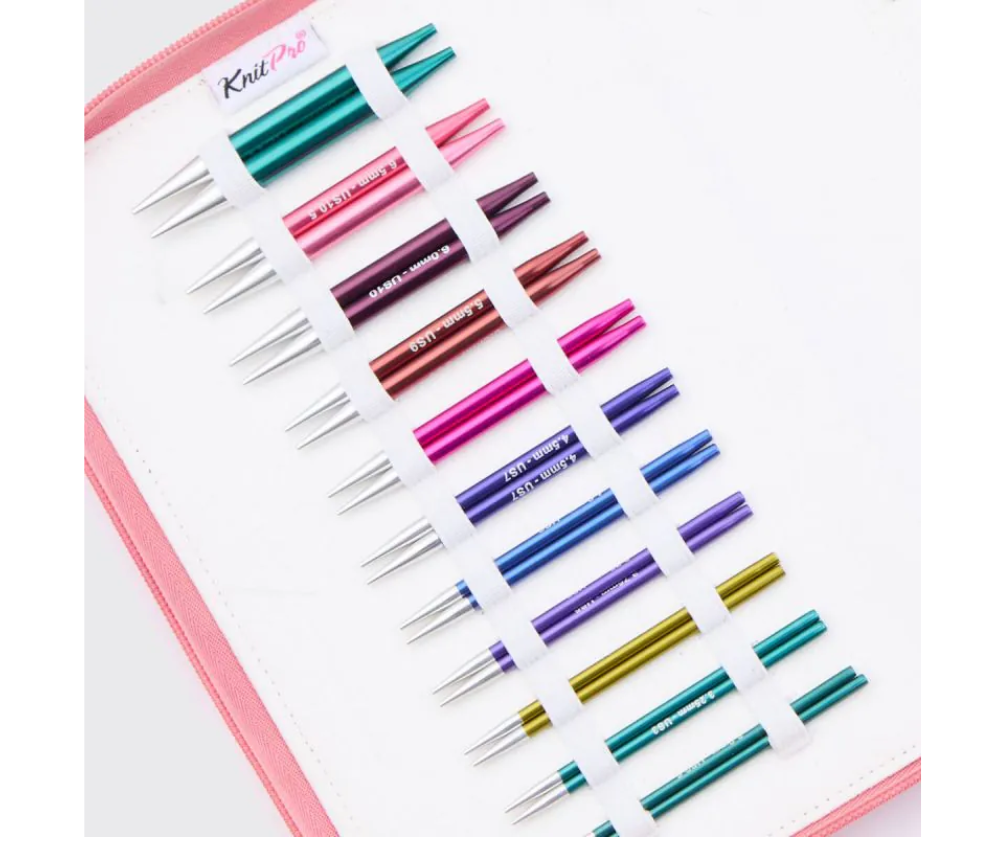 KnitPro Zing Interchangeable Short Needle Set 10cm – Deluxe