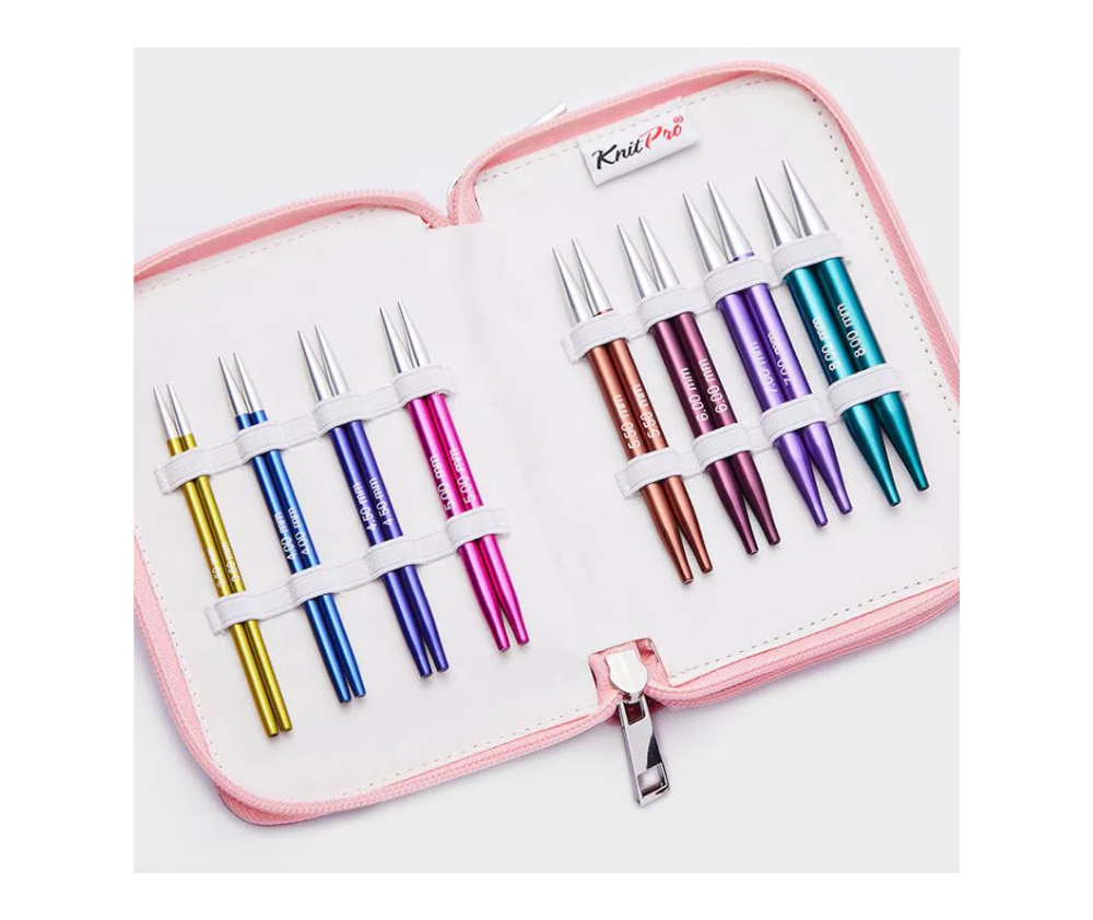 KnitPro Zing Interchangeable Short Needle Set 10cm – Deluxe