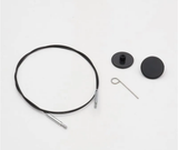 Knitpro Interchangable Needle Cables Thin & Flex 360 deg Swivel - Various Sizes