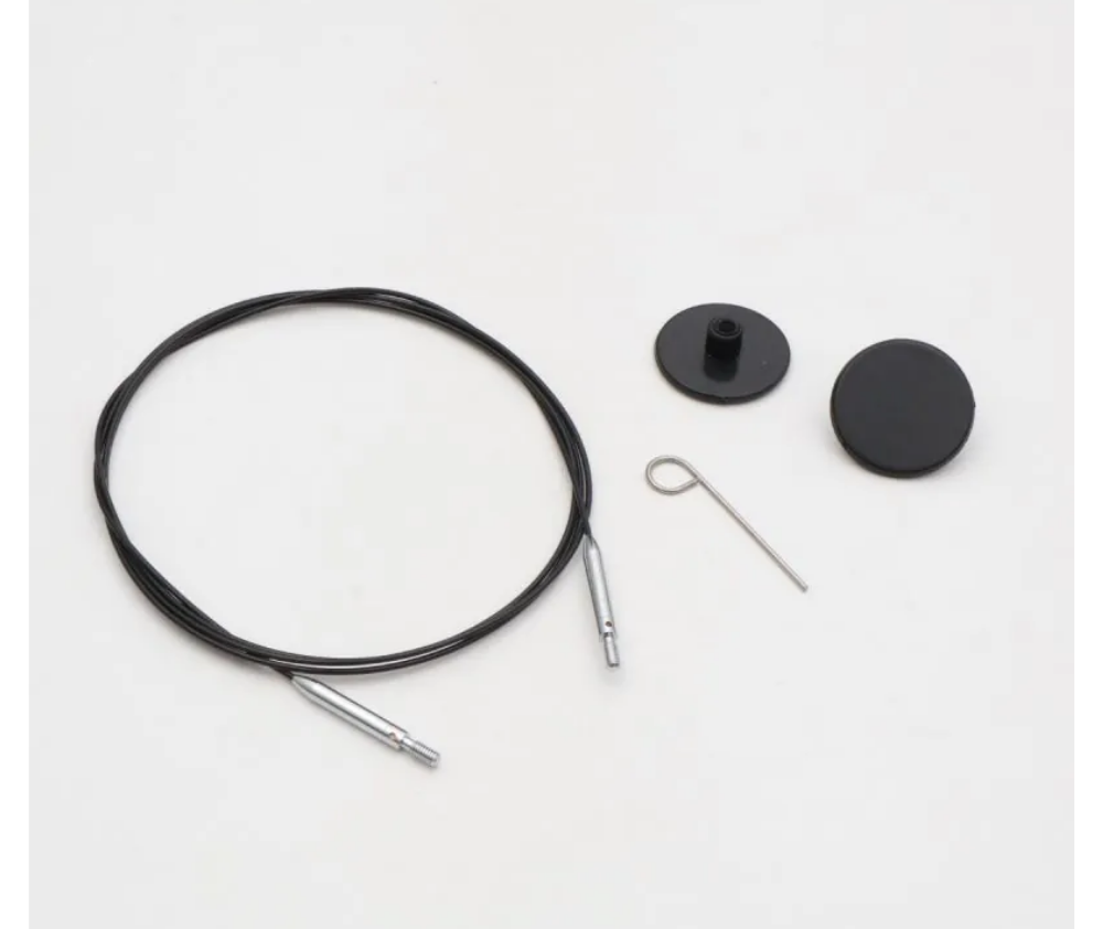 Knitpro Interchangable Needle Cables Thin & Flex 360 deg Swivel - Various Sizes