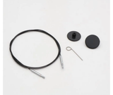 Knitpro Interchangable Needle Cables Thin & Flex 360 deg Swivel - Various Sizes