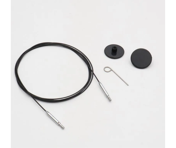 Knitpro Interchangable Needle Cables Thin & Flex 360 deg Swivel - Various Sizes