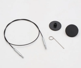Knitpro Interchangable Needle Cables Thin & Flex 360 deg Swivel - Various Sizes