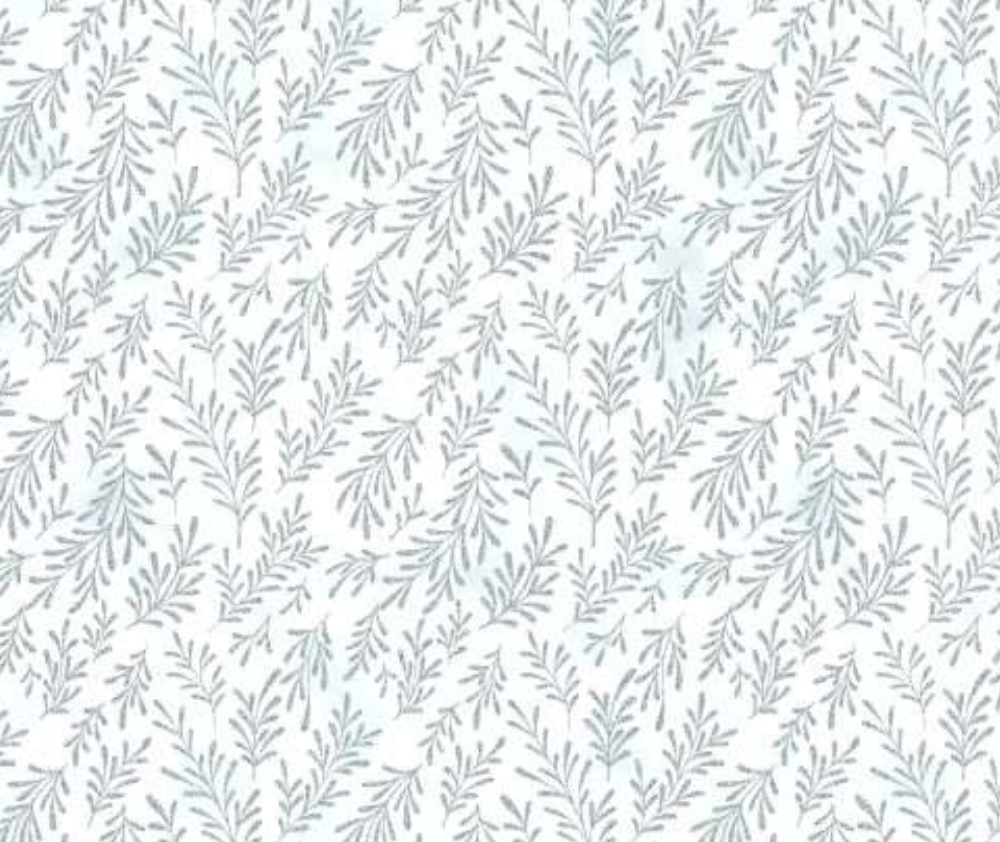 Leaves Grey/Silver - 0.1m