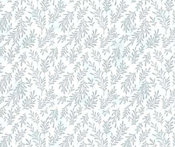 Leaves Grey/Silver - 0.1m