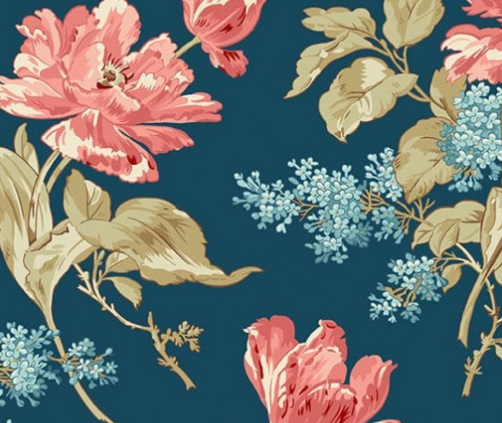 Lighthouse Large Floral Teal