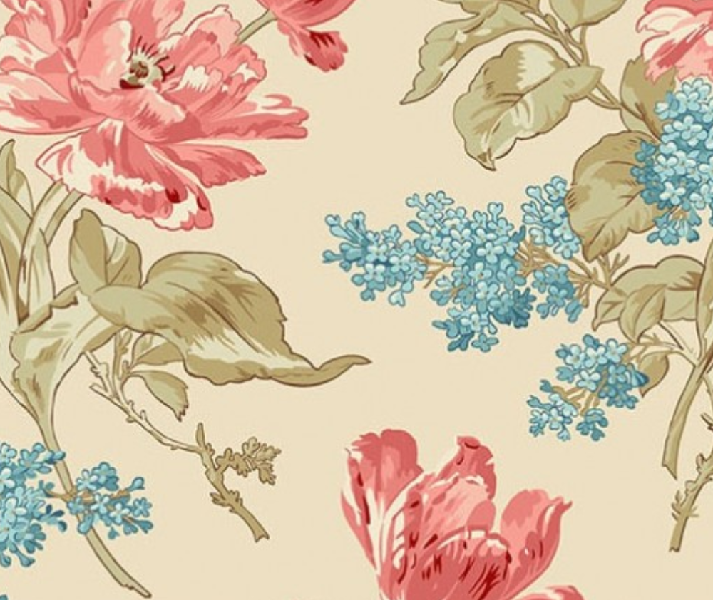 Lighthouse Large Floral Cream