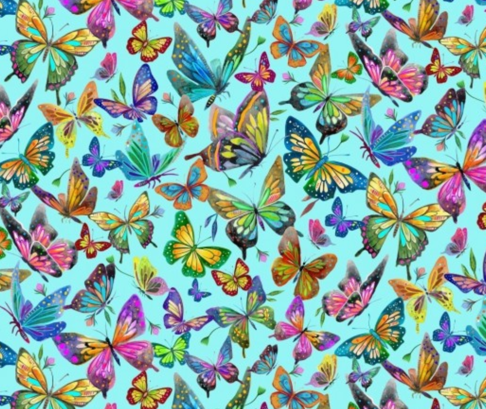 Luminous Butterflies - Blue