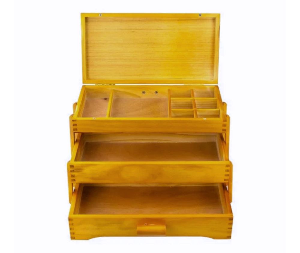 Milward Craft Box Cantilever - Pine  17 x 37 x 22.6cm