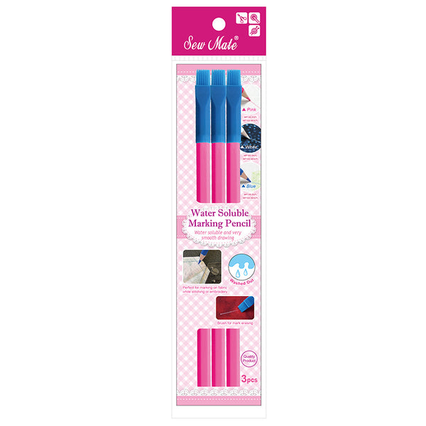 Sew Mate Water Soluble Marking Pencil - Pink x3pcs