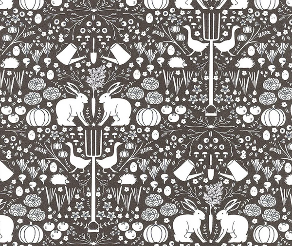 Midnight in the Garden 100% Cotton Fabric - 10cm Increments