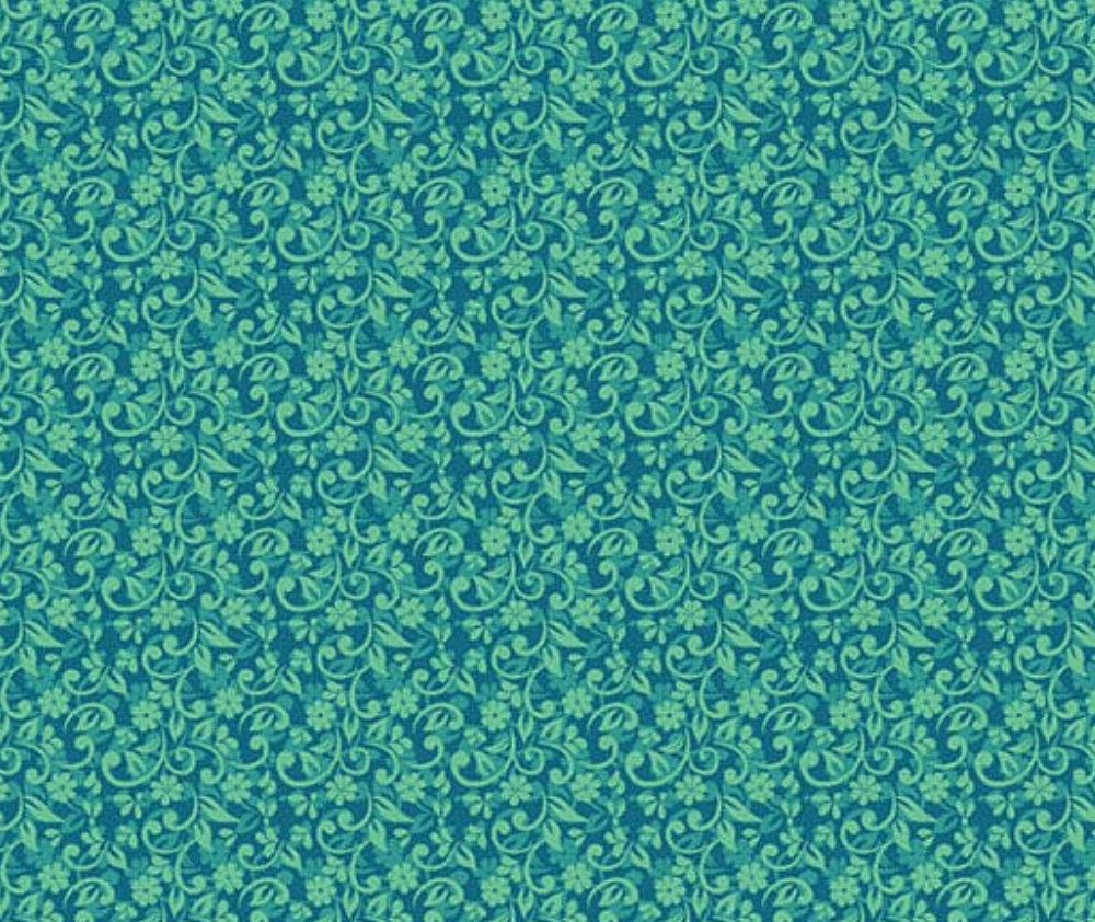 Mollys Magic Floral Ivy Green
