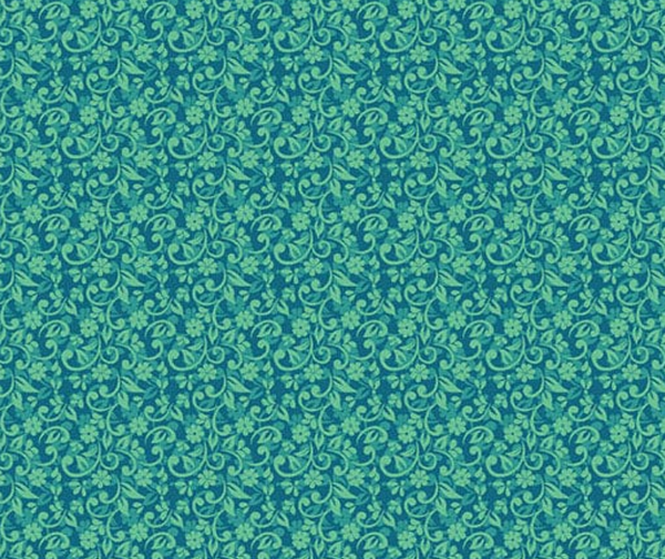 Mollys Magic Floral Ivy Green