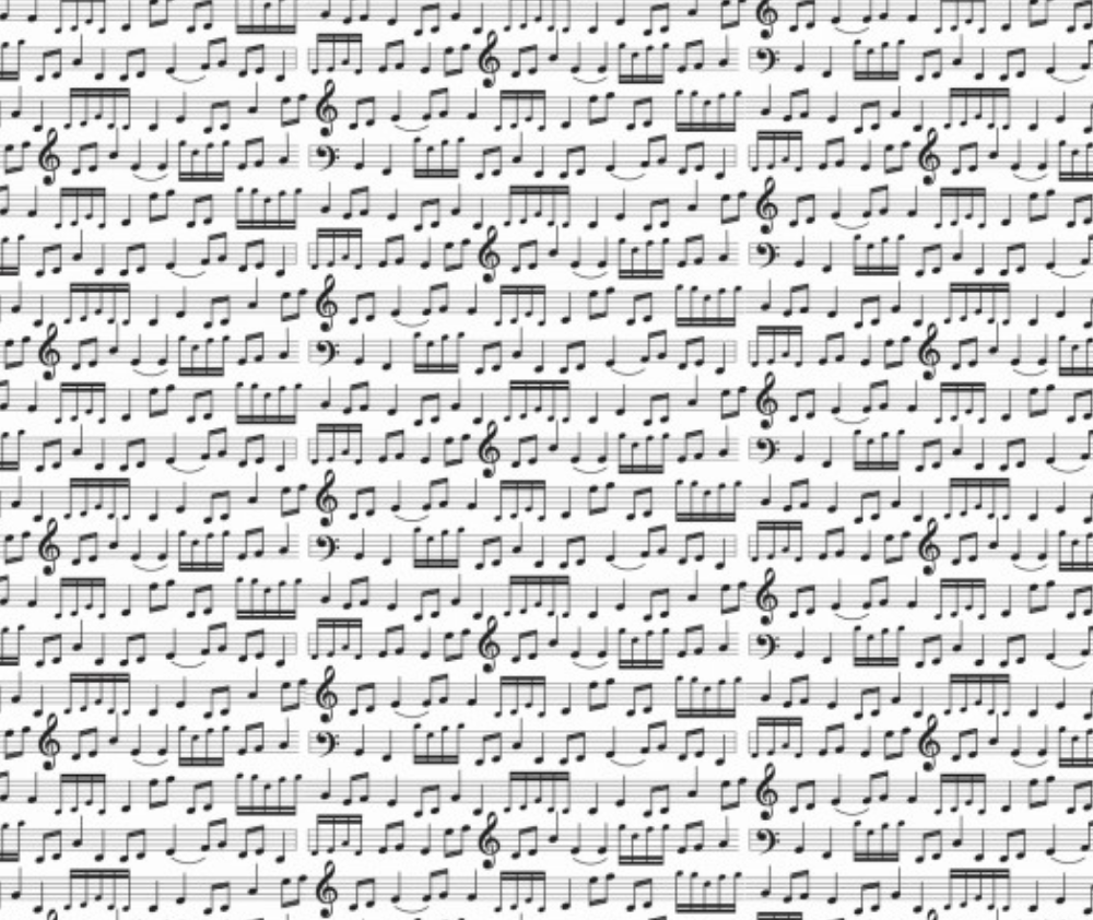 Sheet Music White - 0.1m