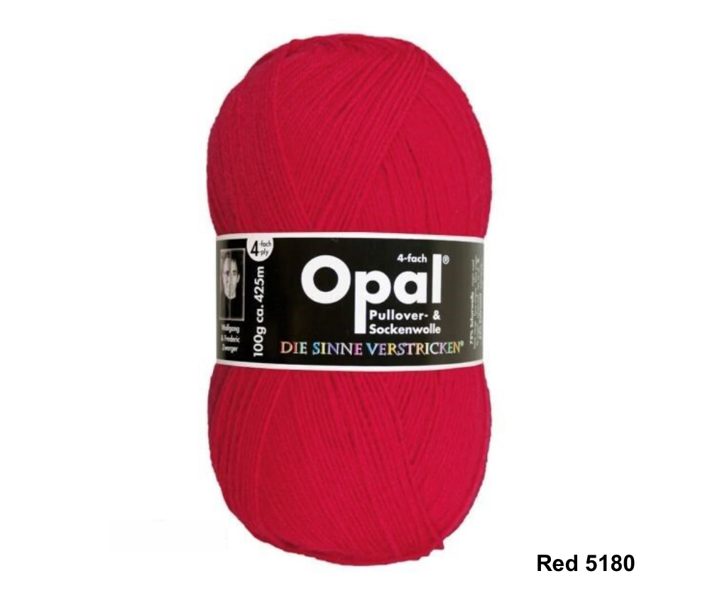 Opal Uni Plain Sock Yarn 4ply - Various Colours