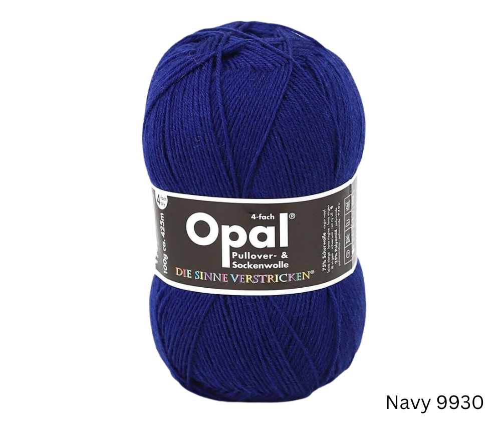 Opal Uni Plain Sock Yarn 4ply - Various Colours