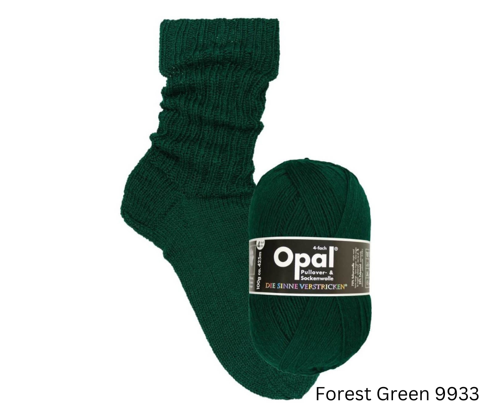 Opal Uni Plain Sock Yarn 4ply - Various Colours