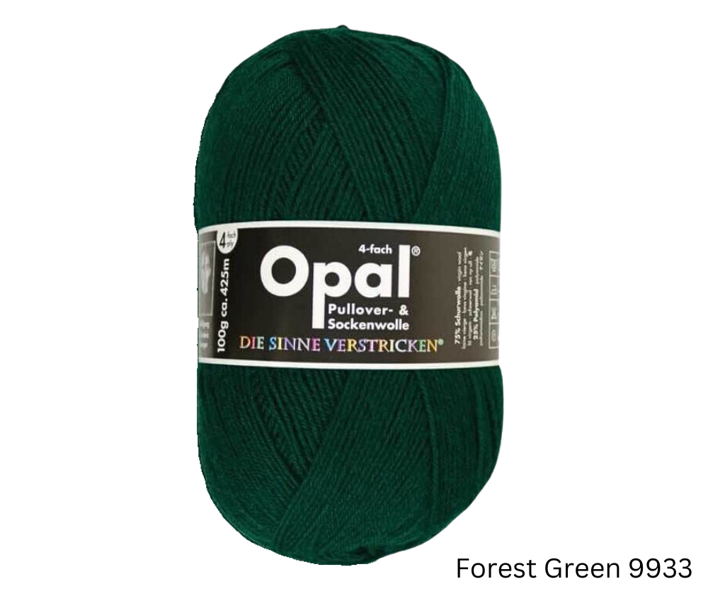 Opal Uni Plain Sock Yarn 4ply - Various Colours