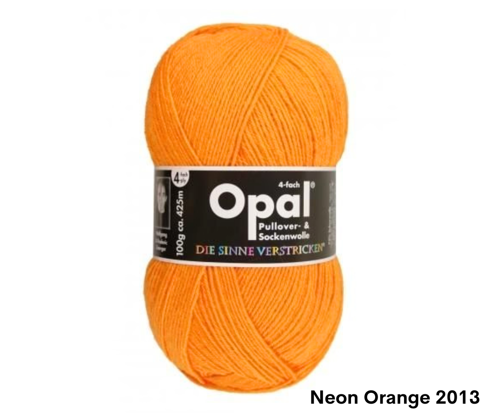 Opal Uni Plain Sock Yarn 4ply - Various Colours