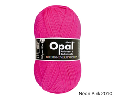 Opal Uni Plain Sock Yarn 4ply - Various Colours