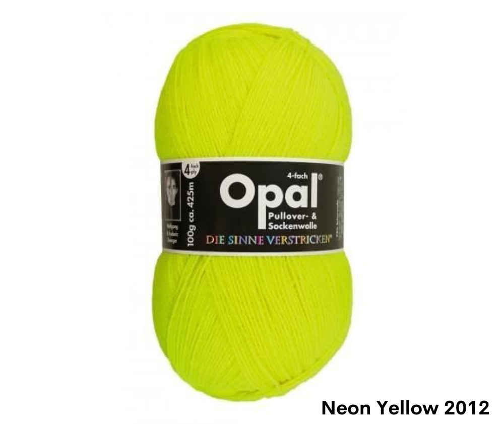 Opal Uni Plain Sock Yarn 4ply - Various Colours