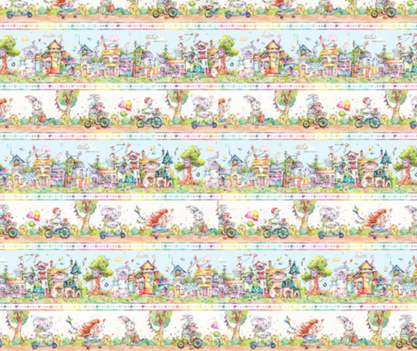 Whiskerville Border Print